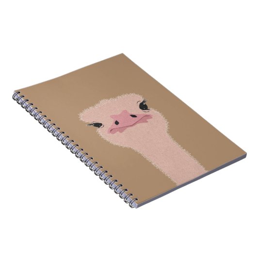 Carnet Ostrich drôle (Côté Droit)