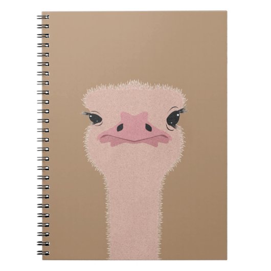 Carnet Ostrich drôle (Devant)