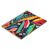 Carnet Otomi coloré, Art Floral (Côté gauche)