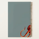 Carnet Otopus aquarelle moderne Personnalisé (Verso)