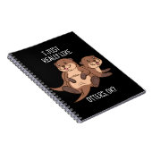 Carnet Otter Lover Cadeau de loutres de mer pour hommes O (Côté Droit)