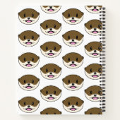Carnet Otter souriant mignon (Dos)