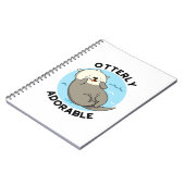 Carnet Otterly adorable Funny Flottante Otter Pun (Côté gauche)