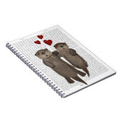 Carnet Otters tenant les mains (Côté Droit)