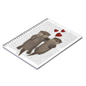 Carnet Otters tenant les mains (Côté gauche)