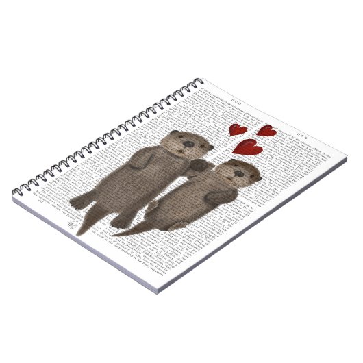 Carnet Otters tenant les mains (Côté gauche)