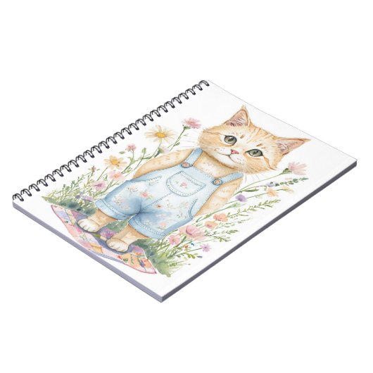 Carnet ou Journal de chat de jardin (Côté gauche)