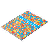 Carnet ou Journal personnalisable, Fleurs Ditsy (Côté gauche)