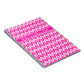 Carnet ou Journal Spiral : Candy Pink Géométrique (Côté Droit)