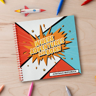 Carnet Où Les Aventures Sont Nées Comic Style Sketchbook