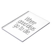 Carnet Où les bonnes idées meurent (Côté gauche)