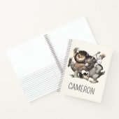 Carnet Où les choses sauvages | Ajouter Votre Nom (Intérieur)