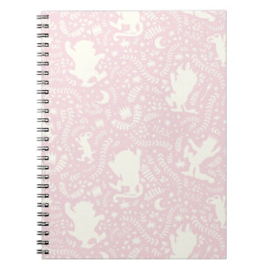 Carnet Où les choses sauvages motif floral rose