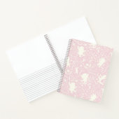 Carnet Où les choses sauvages rose modèle floral (Intérieur)