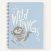 Carnet Où les choses sauvages sont citées - Bleu (Devant)