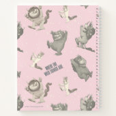 Carnet Où sont les choses sauvages motif étoile rose (Dos)