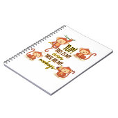 Carnet Ouais! C'est mon cirque, ce sont mes quatre singes (Côté gauche)