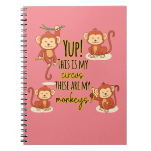 Carnet Ouais ! C'est mon cirque, voici mes quatre singes