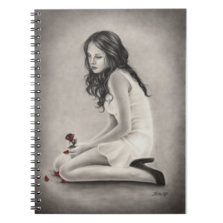 Carnet oublié de roses