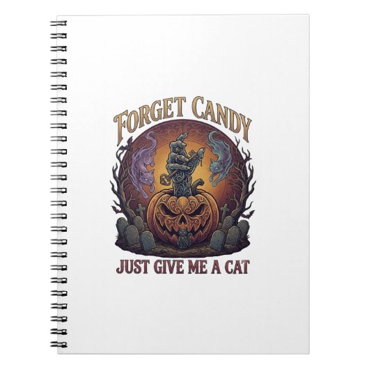 Carnet Oublie les bonbons, donne-moi simplement un chat H (Devant)