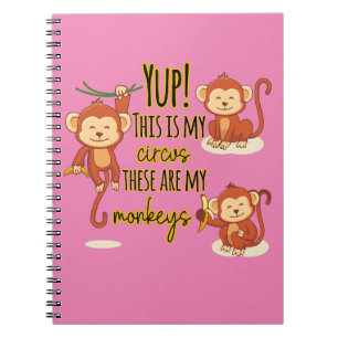 Carnet Oui ! C'est mon cirque, ce sont mes trois singes