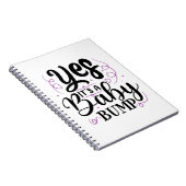 Carnet Oui, c'est un ventre de grossesse - Annonce de gro (Côté Droit)