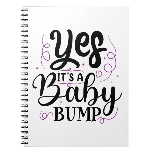 Carnet Oui, c'est un ventre de grossesse - Annonce de gro (Devant)