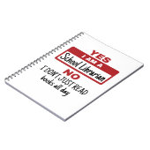 Carnet Oui Je Suis Bibliothécaire D'École (Côté gauche)