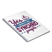 Carnet Oui Je suis l'un de ces gens Synchro nager (Côté Droit)