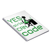 Carnet Oui Les Filles Peuvent Coder Une Programmatrice Fe (Côté Droit)