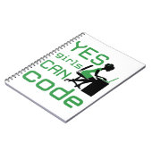 Carnet Oui Les Filles Peuvent Coder Une Programmatrice Fe (Côté gauche)