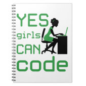 Carnet Oui Les Filles Peuvent Coder Une Programmatrice Fe (Devant)