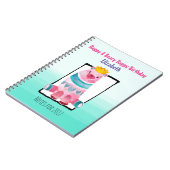 Carnet Ours à l'aquarelle mignonne avec une couronne Joye (Côté gauche)