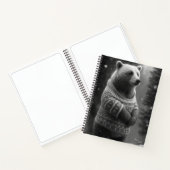 Carnet Ours adorable portant un doux douillet (Intérieur)