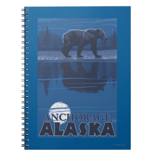Carnet Ours au clair de lune - Anchorage, Alaska (Devant)