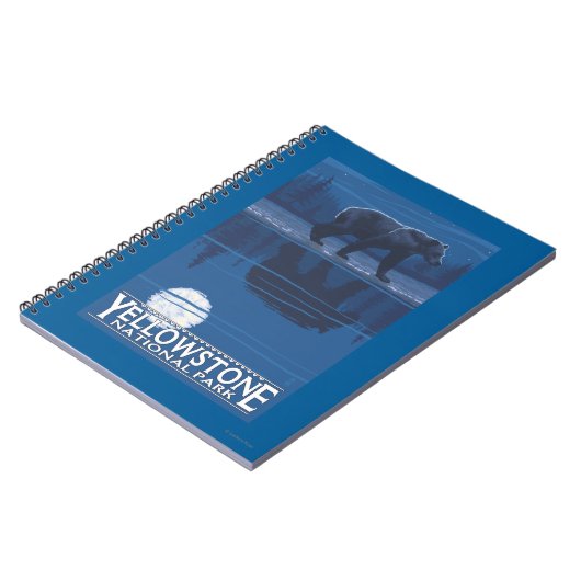 Carnet Ours au clair de lune - Parc national de Yellowsto (Côté gauche)