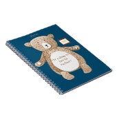 Carnet Ours bleu inspirant Bully Buddy (Côté Droit)