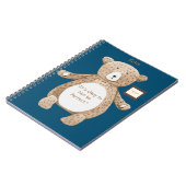 Carnet Ours bleu inspirant Bully Buddy (Côté gauche)