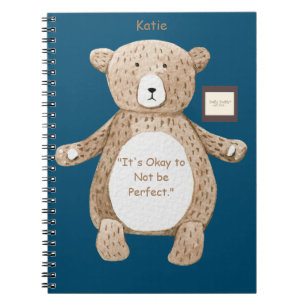 Carnet Ours bleu inspirant Bully Buddy