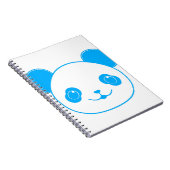 Carnet Ours bleu Kawaii Panda (Côté Droit)