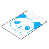 Carnet Ours bleu Kawaii Panda (Côté gauche)