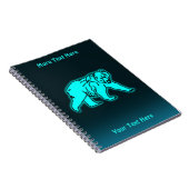 Carnet Ours bleu Kodiak (Côté Droit)