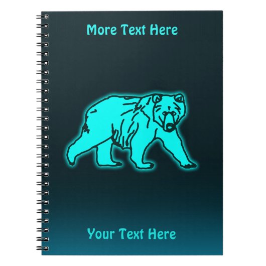 Carnet Ours bleu Kodiak (Devant)