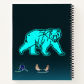 Carnet Ours bleu Kodiak (Dos)