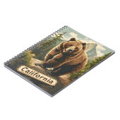 Carnet Ours Brown de Californie Vintage (Côté gauche)