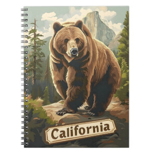 Carnet Ours Brown de Californie Vintage