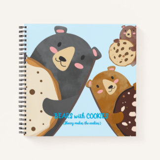 Carnet Ours cookies cueillir une recette personnalisée de