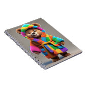 Carnet Ours dans une robe colorée (Côté Droit)