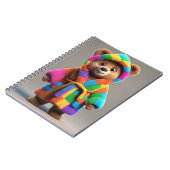 Carnet Ours dans une robe colorée (Côté gauche)