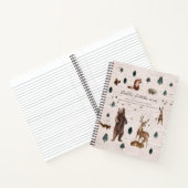 Carnet Ours de la forêt rustique bébé/grossesse (Intérieur)